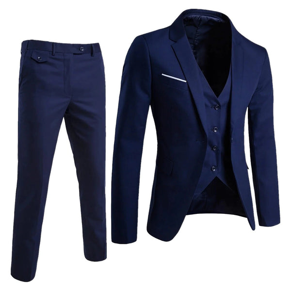 Men's Plus Size Suit – Business 3-Piece Outfit