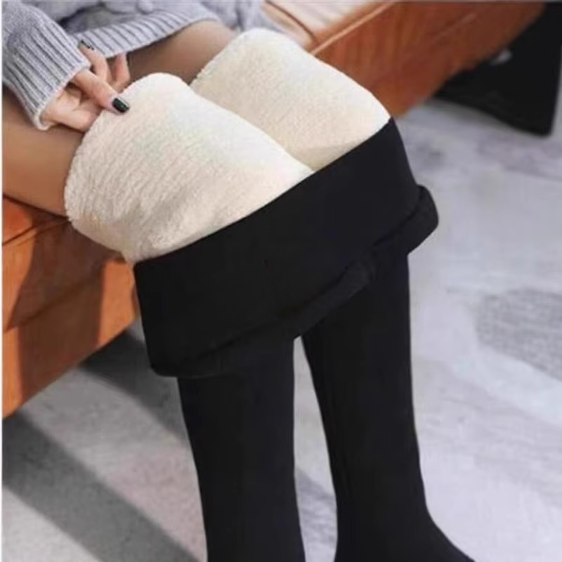 Women's High Waisted Sherpa Fleece Lined Thermal Leggings with Tummy Control for Winter Running and Cold Weather Wear