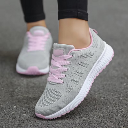 Women’s Mesh Vulcanized Sneakers – Lightweight Summer Casual Shoes