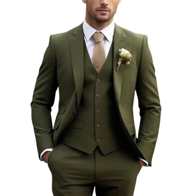 Slim Fit Men's Three Piece Formal Suit