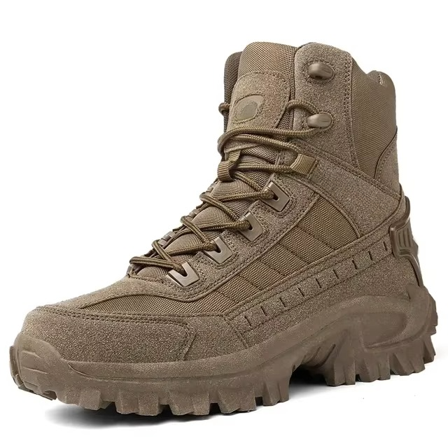Men's Desert Combat and Tactical Boots – Durable Outdoor, Hiking, and Work Safety Footwear