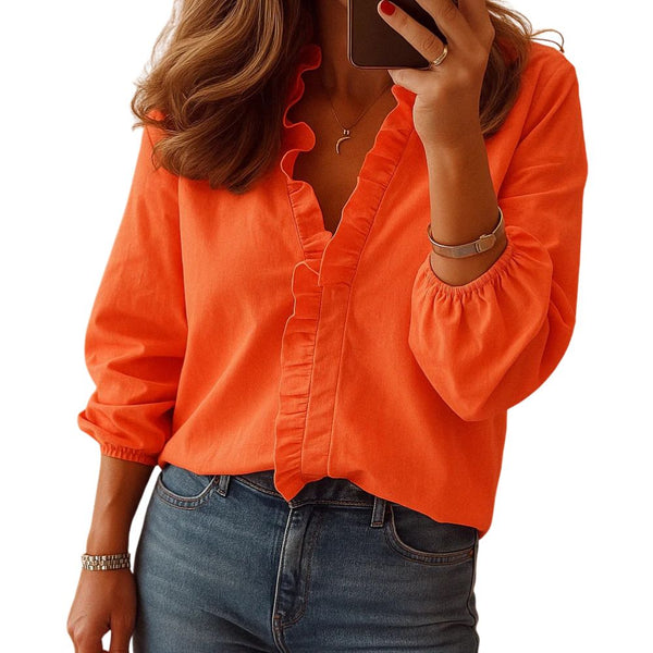 Elegant Ruched Blouse for Women