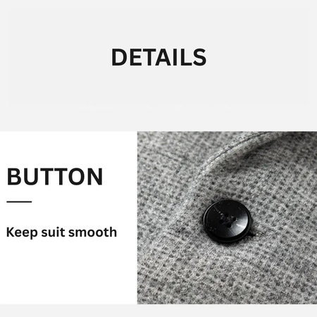 Men's 2025 Wool Blend Tailored Suit Jacket – Modern Business and Party Wear