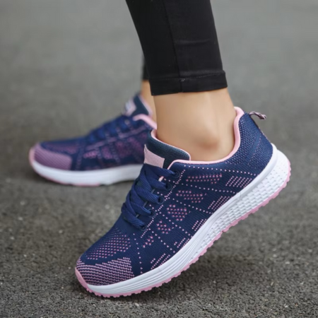 Women’s Mesh Vulcanized Sneakers – Lightweight Summer Casual Shoes