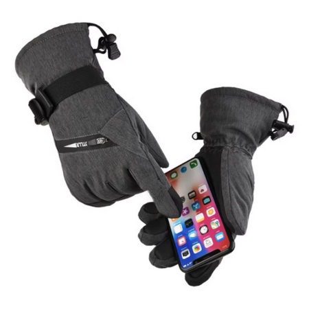Touch Screen Ski Gloves for Men and Women, Warm Windproof Winter Sports Gloves for Skiing, Snowboarding, Snowmobile, Hiking, Riding