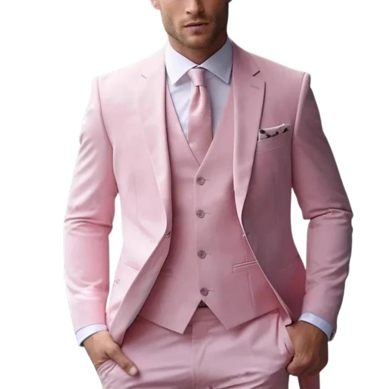 Slim Fit Men's Three Piece Formal Suit