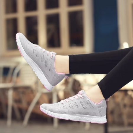 Women’s Mesh Vulcanized Sneakers – Lightweight Summer Casual Shoes