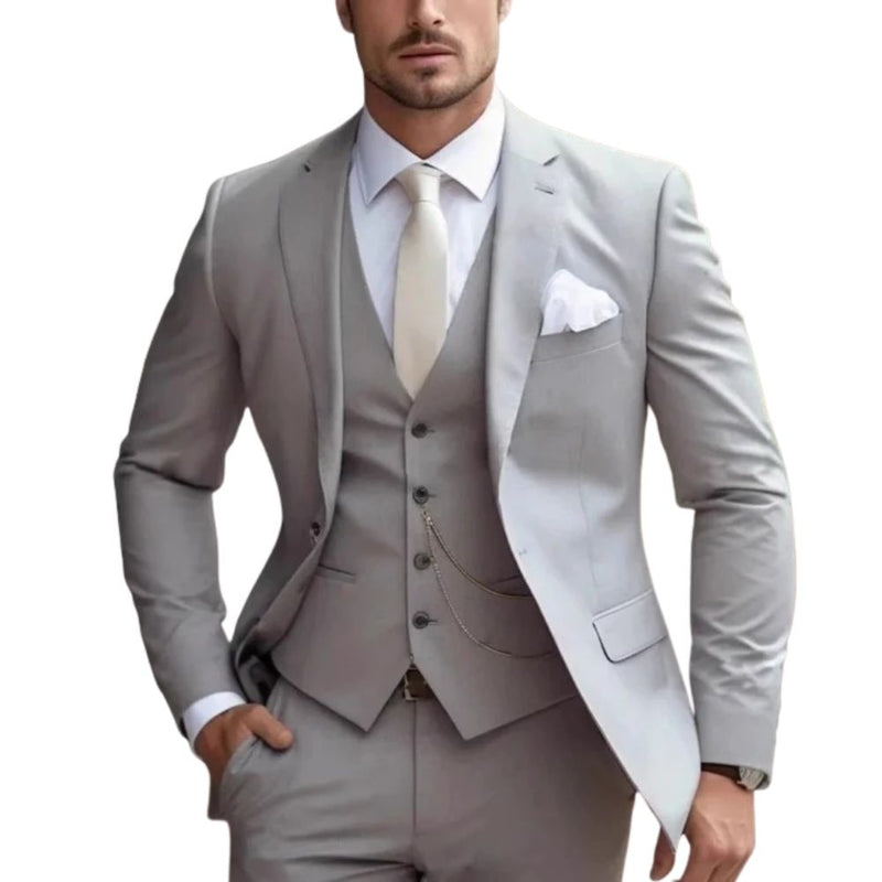 Slim Fit Men's Three Piece Formal Suit