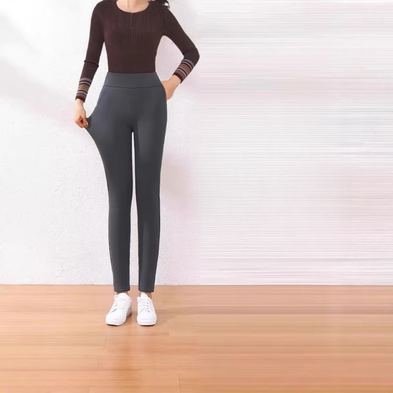 Women's High Waisted Sherpa Fleece Lined Thermal Leggings with Tummy Control for Winter Running and Cold Weather Wear