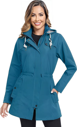 Women's Rain Jacket With Hood