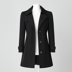 2025 Women’s Mid-Length Double-Breasted Trench Coat for Spring and Fall