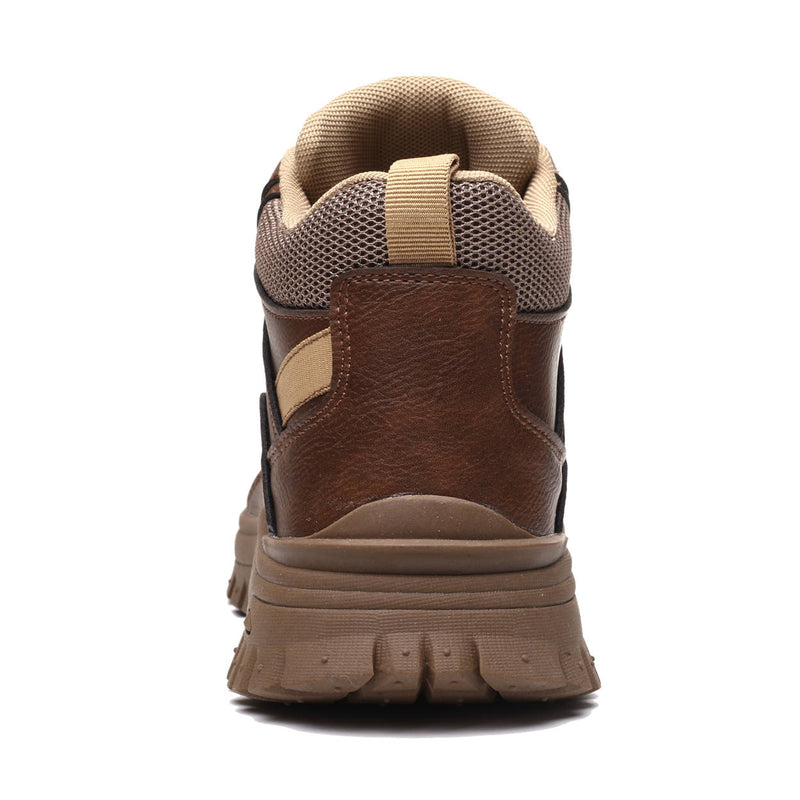 Men's Steel Toe Leather Dial Closure Work Boots