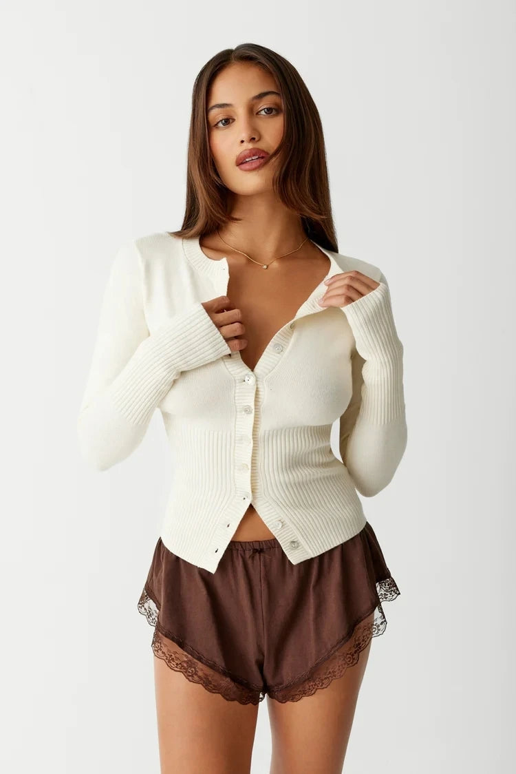 Mia  - Ivory Cardigan