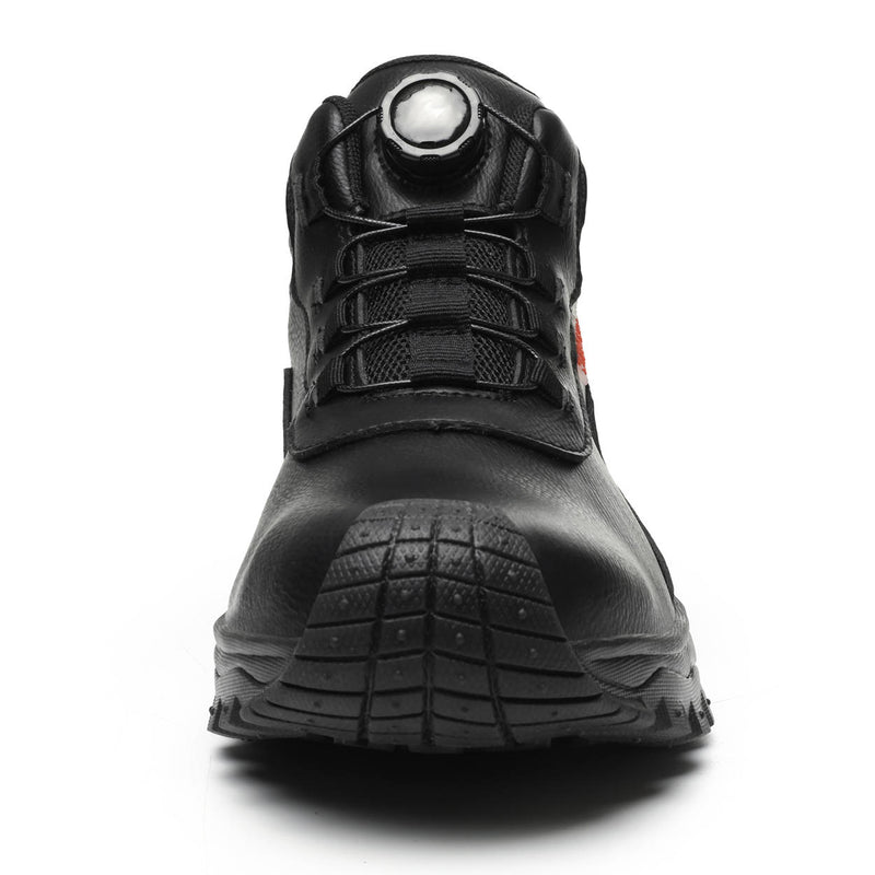Men's Steel Toe Leather Dial Closure Work Boots