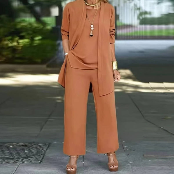 3 Piece Women's Pantsuit Elegant & Versatile Ensemble