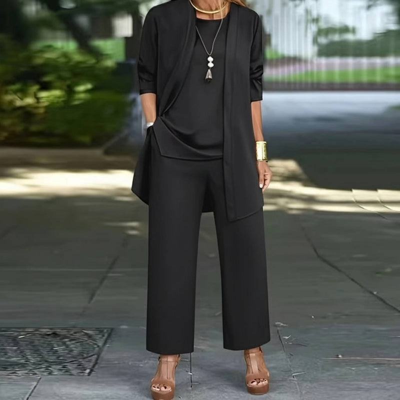 3 Piece Women's Pantsuit Elegant & Versatile Ensemble