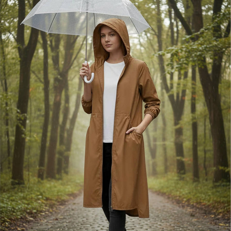 Women's Long Waterproof Jacket