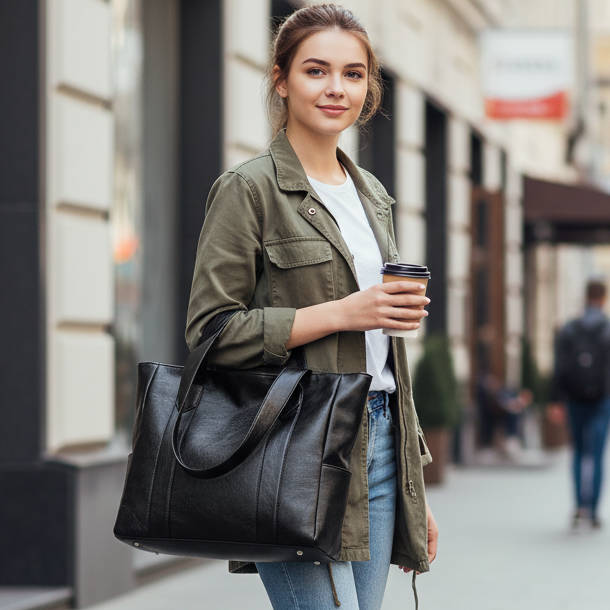 Womens Vintage Tote Bag Classic & Spacious