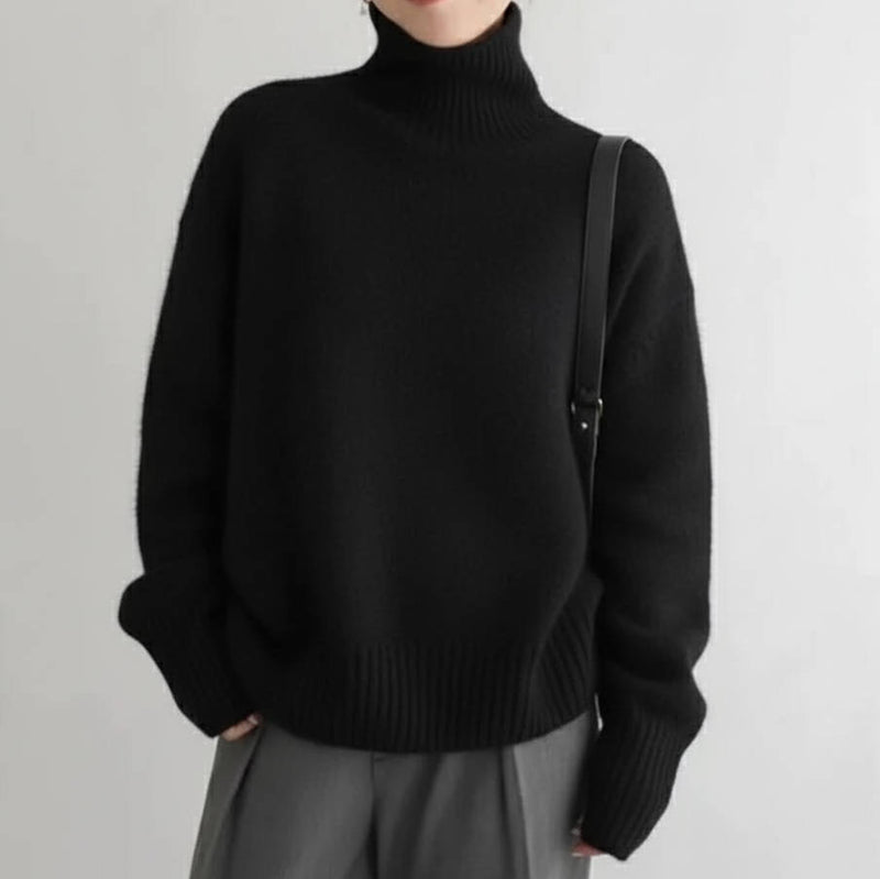 Women's Oversized Cashmere Turtleneck Sweater