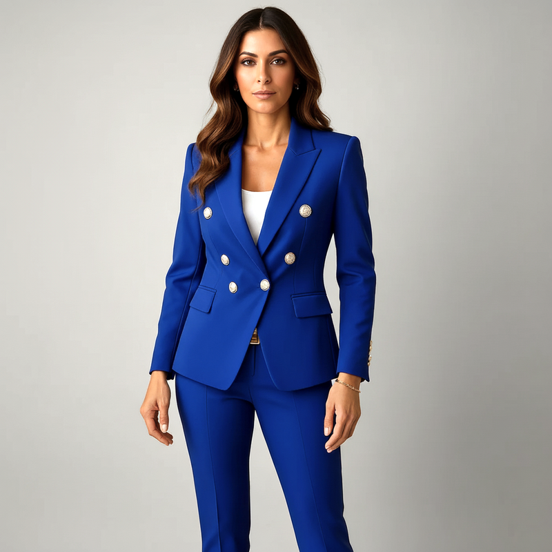Women’s Blazer And Trousers Suit Set