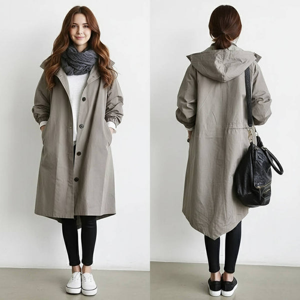 Oversized Women's Waterproof Trench Coat