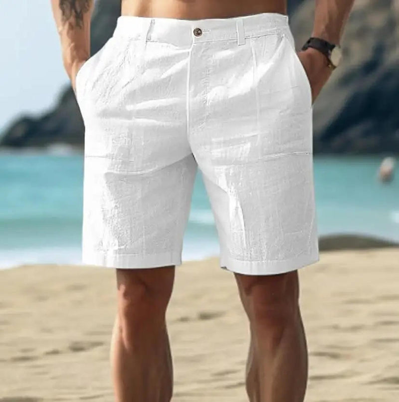 Men's Relaxed Linen Summer Shorts
