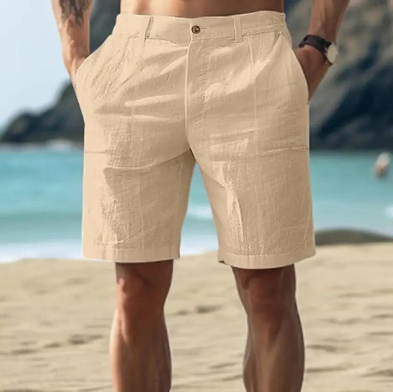 Men's Relaxed Linen Summer Shorts