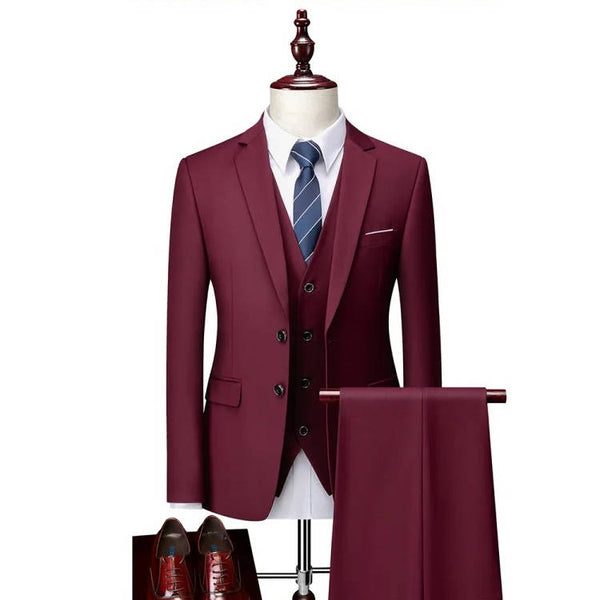 Three Piece Classic Tuxedo with Vest