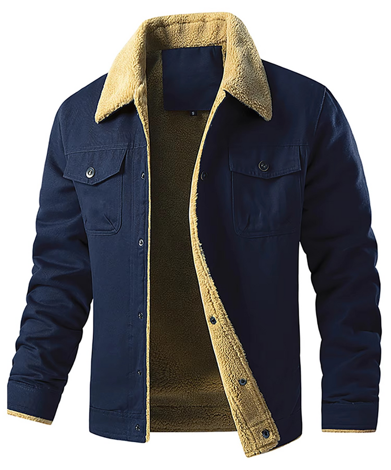 Men's Winter Fleece Lined Jacket Warm Casual Coat