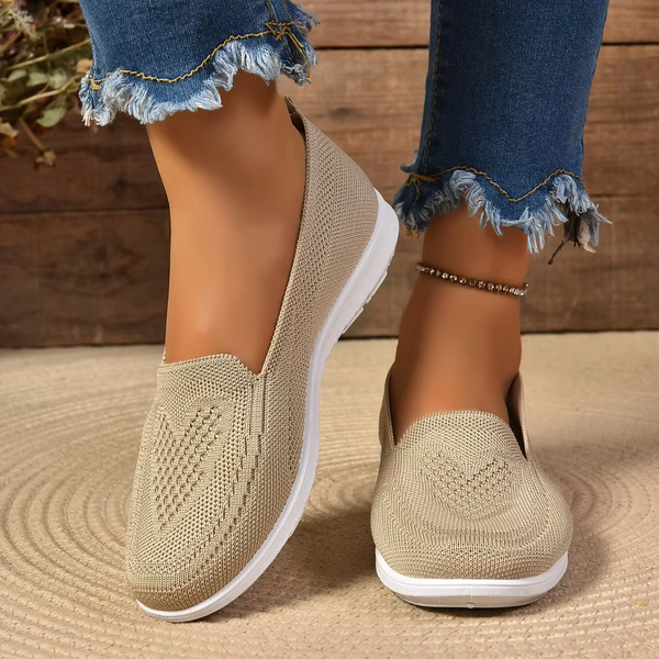 Women's Summer Mesh Slip-On Flats, Lightweight Breathable Comfort Loafers