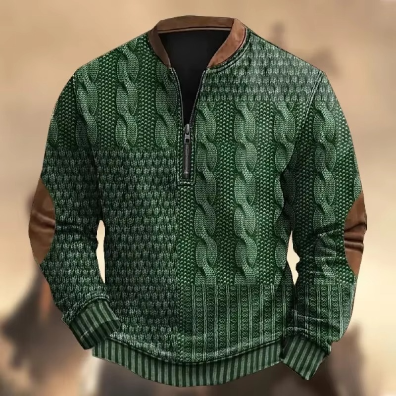 2025 Men's Lightweight 3D Print Zipper Hoodie Long Sleeve Casual Summer Jacket