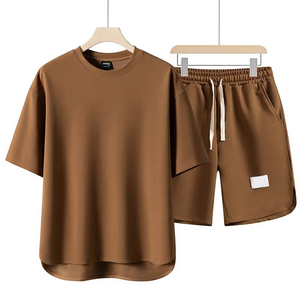 Men's Summer Two-Piece Set – Short Sleeve Shirt and Shorts Streetwear Outfit M-4XL
