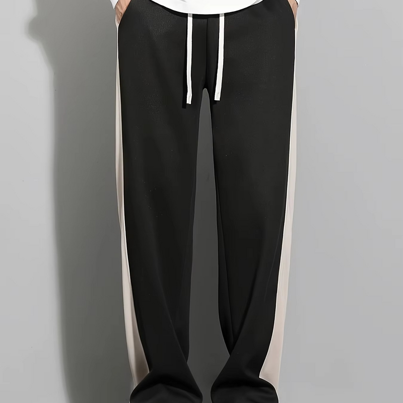 Men's Two Tone Athletic Jogger Pants for Casual Comfort and Daily Versatility