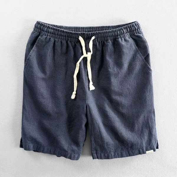 Summer Men's Breathable Cotton Linen Casual Shorts