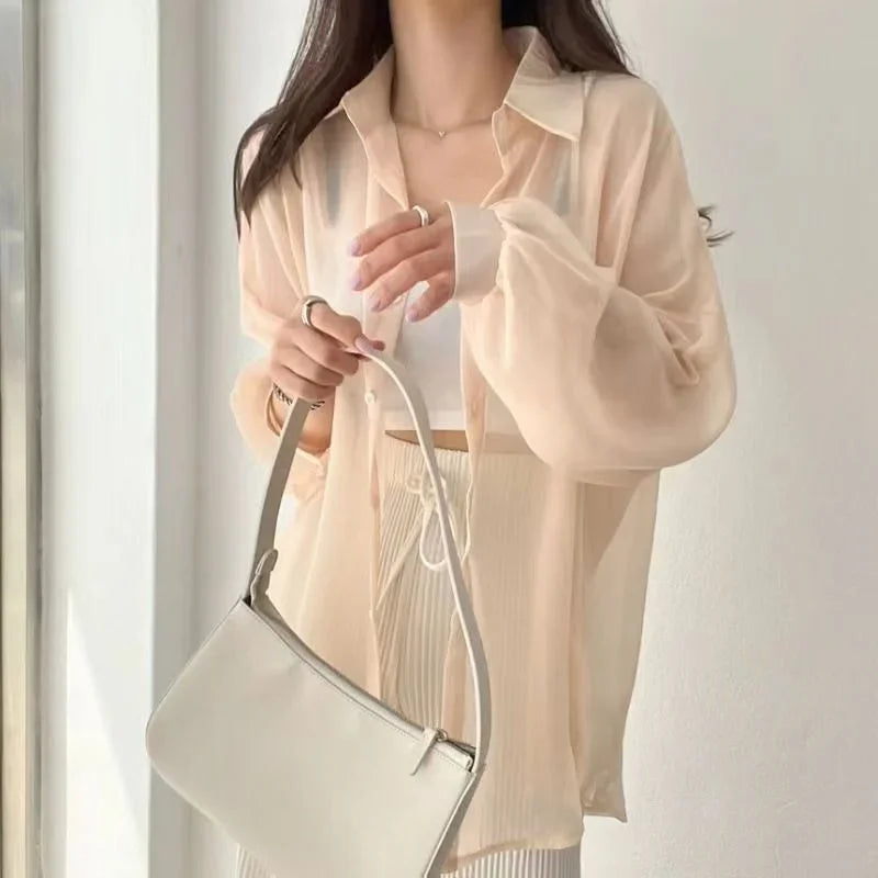 Margot - Elegant Sheer Chiffon Cardigan for Women