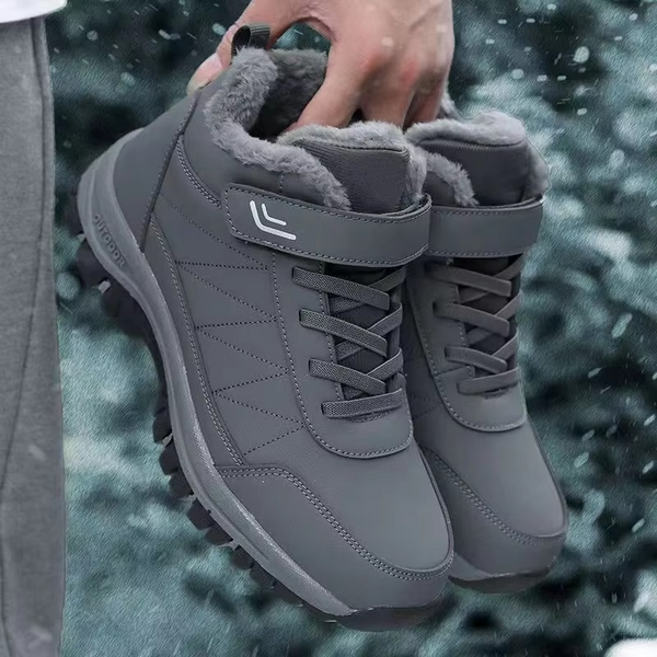 Waterproof Velvet Winter Boots for Men — Warm Outdoor Snow & Trekking Shoes