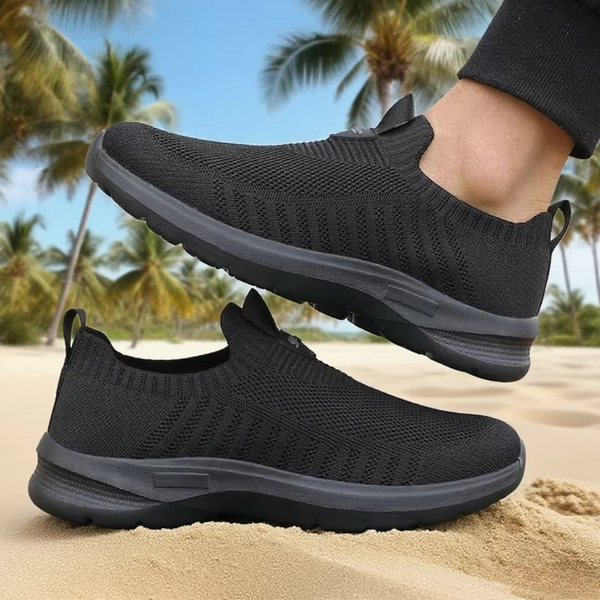 Men’s Lightweight Mesh Running Sneakers, Breathable Casual Athletic Tennis Shoes