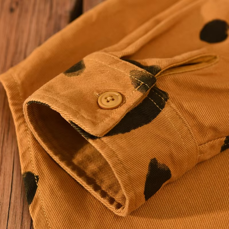 Men’s 100 Percent Cotton Long Sleeve Thick Overshirt Workwear Top