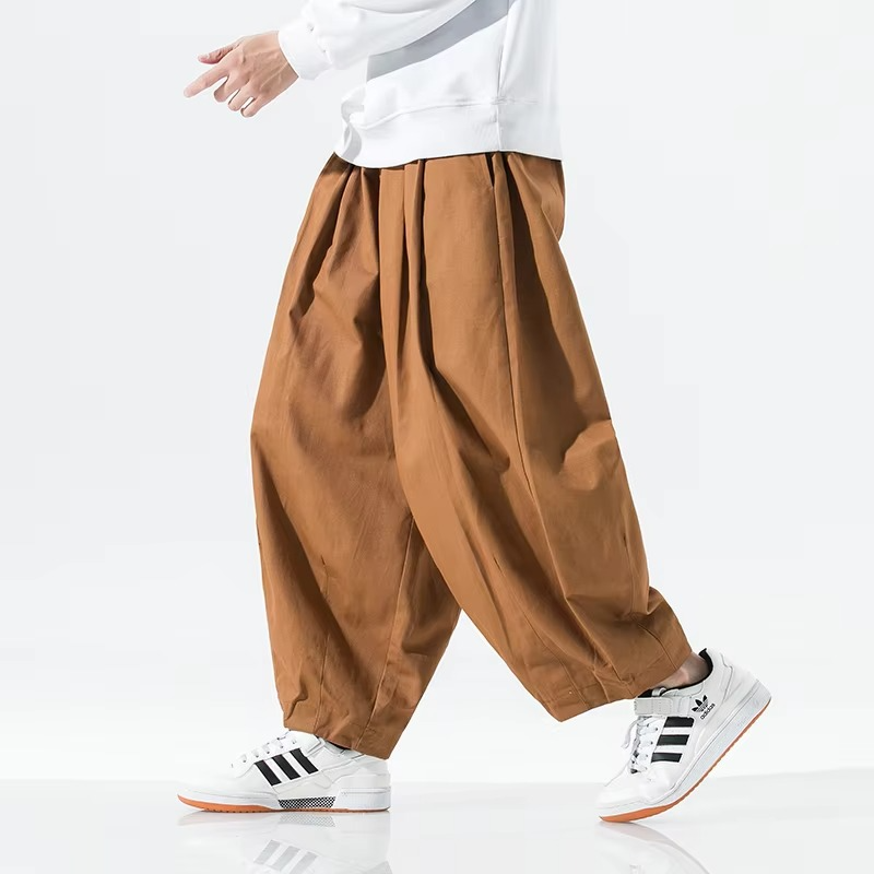 Men's Wide Leg Casual Cargo Pants