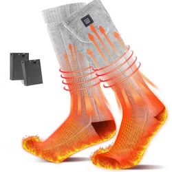 Rechargeable Heated Winter Socks for Outdoor Sports and Cold Weather Comfort