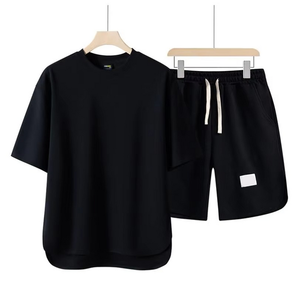 Men's Summer Two-Piece Set – Short Sleeve Shirt and Shorts Streetwear Outfit M-4XL