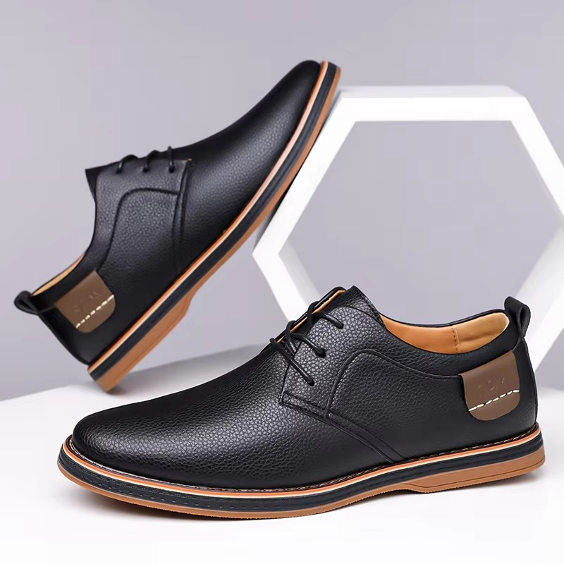 Men's Casual Leather Derby Shoes