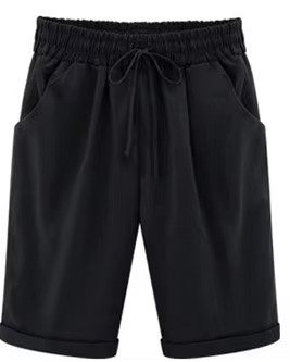 Women's High Waist Casual Harem Capris Pants