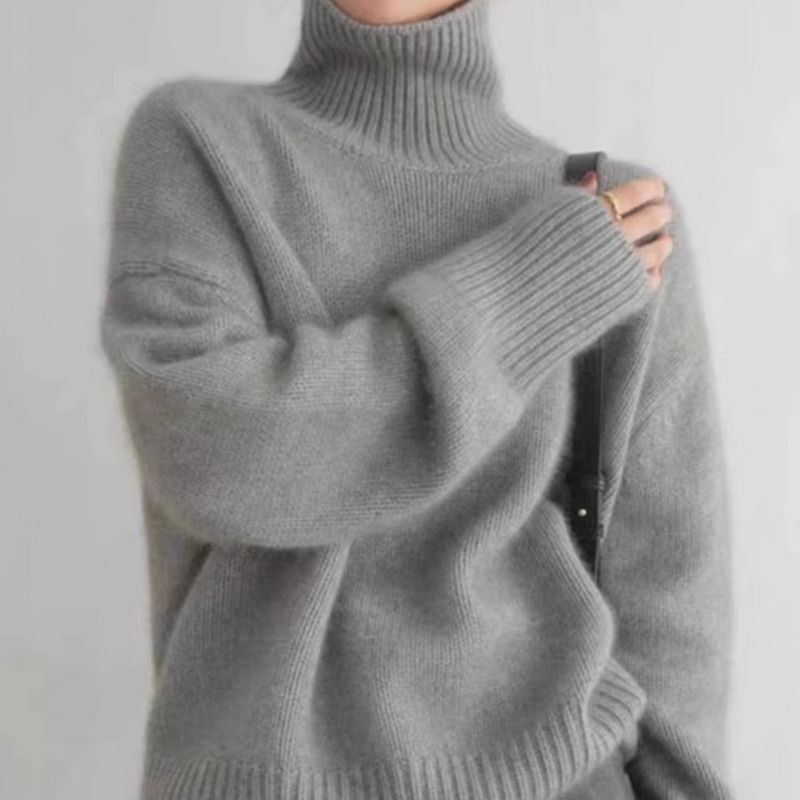 Women's Thick Cashmere High Neck Sweater Pullover
