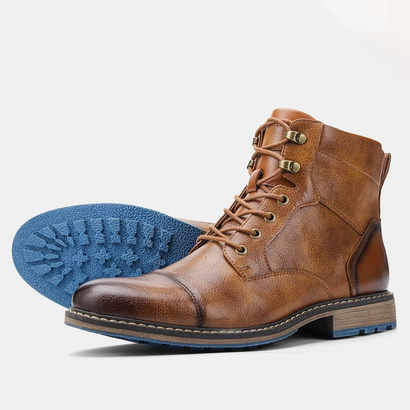 Men's Leather Ankle Boots – Classic Comfort and Versatility