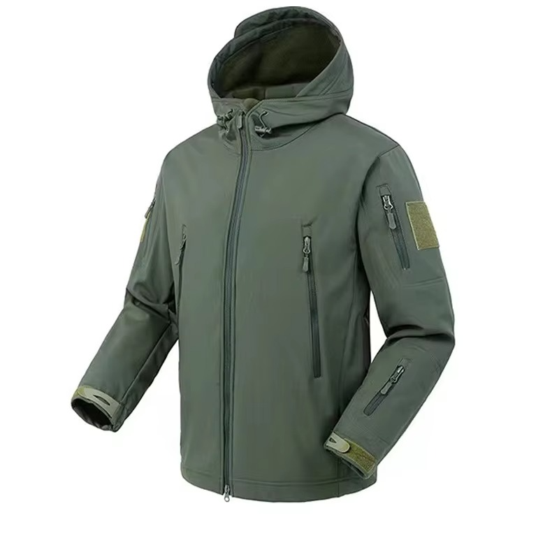 Men's SoftShell Waterproof Fleece Jacket for Hiking, Camping, and Winter Adventures