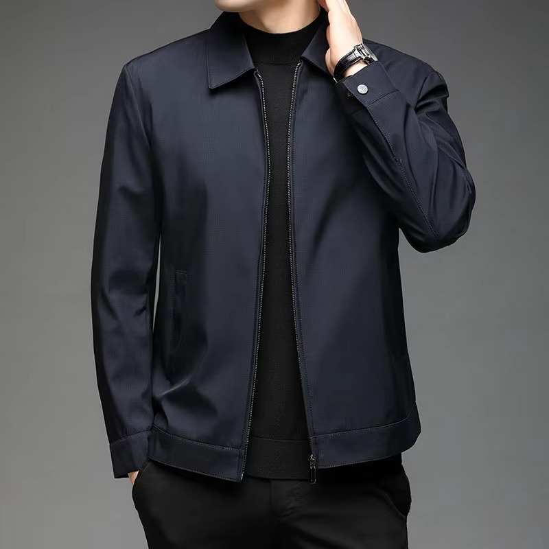 Men’s Classic Stand Collar Business Casual Jacket
