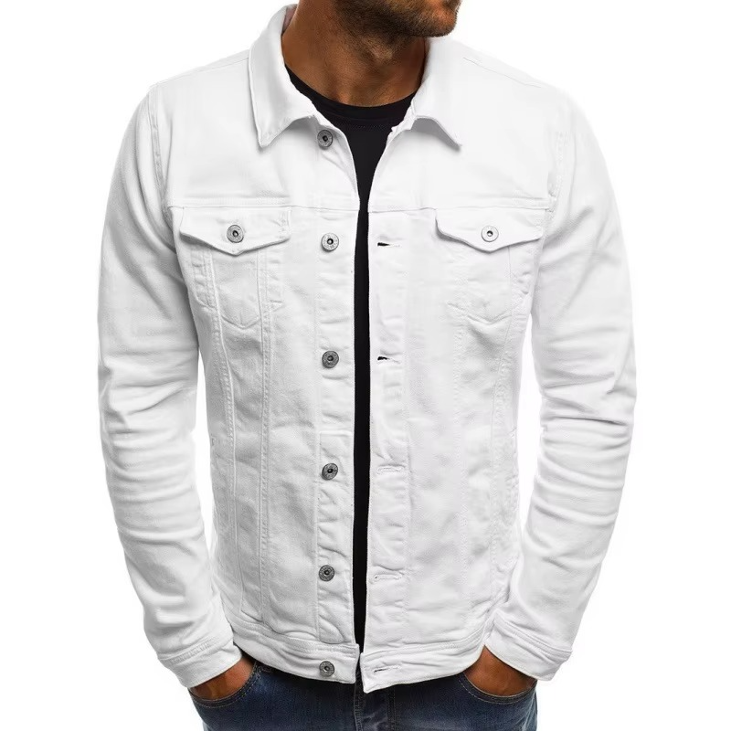 Men's Lightweight Denim Jacket for Business Casual and Everyday Wear