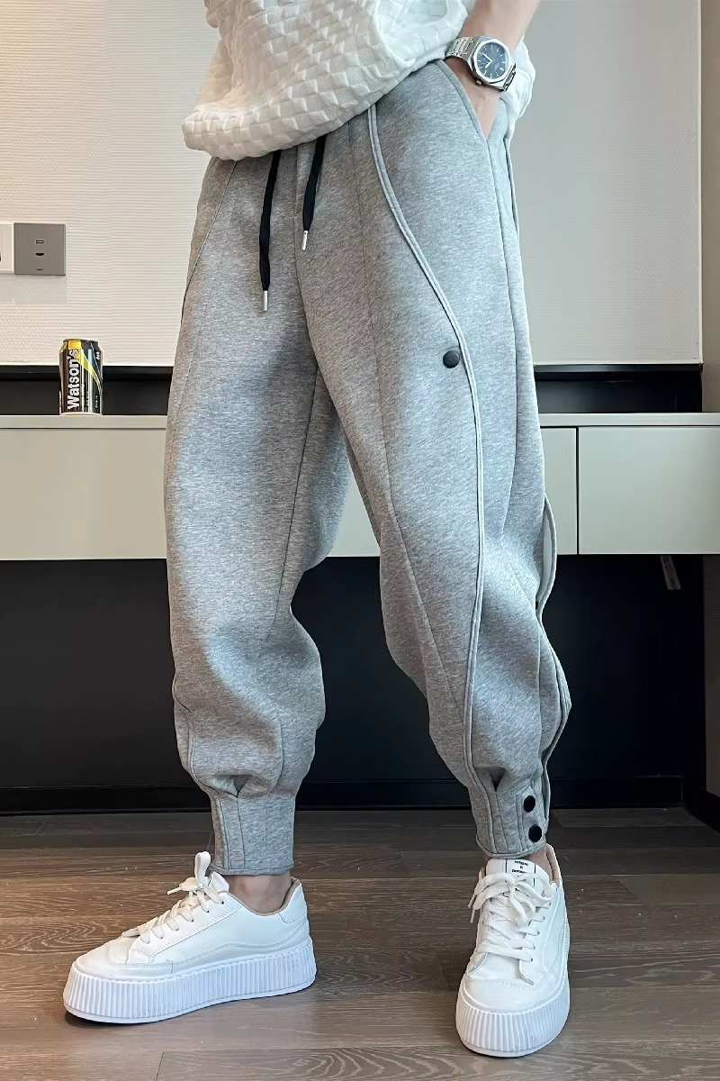 Men's Wide Leg Jogger Pants – Casual Korean Style Sweatpants for Fitness and Everyday Wear