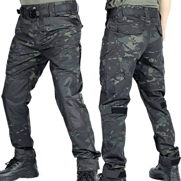 Men's Tactical Outdoor Cargo Pants - Waterproof, Multi-Pocket, Wear-Resistant Training Trousers